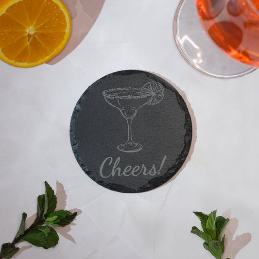 Sottobicchieri in ardesia – Set da 4 pezzi